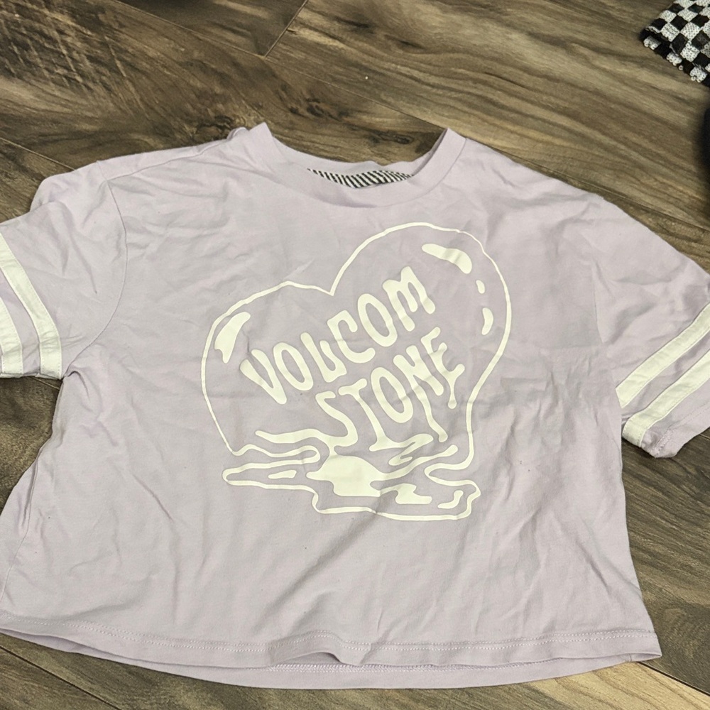 Volcom Kids Light Purple Short Sleeve Tee
